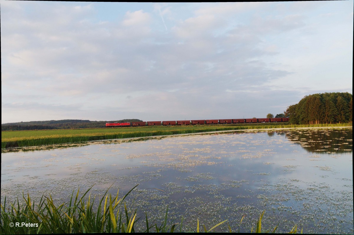 232 571 mit dem GM47341 M.Johanniskirchen /Garching - Ostrava Leerkohle, Furth im Wald Umleiter über Cheb bei Oberteich. 15.06.15