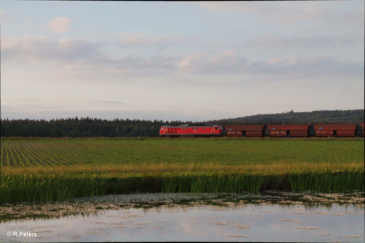 232 571 mit dem GM47341 M.Johanniskirchen /Garching - Ostrava Leerkohle, Furth im Wald Umleiter über Cheb bei Oberteich. 15.06.15