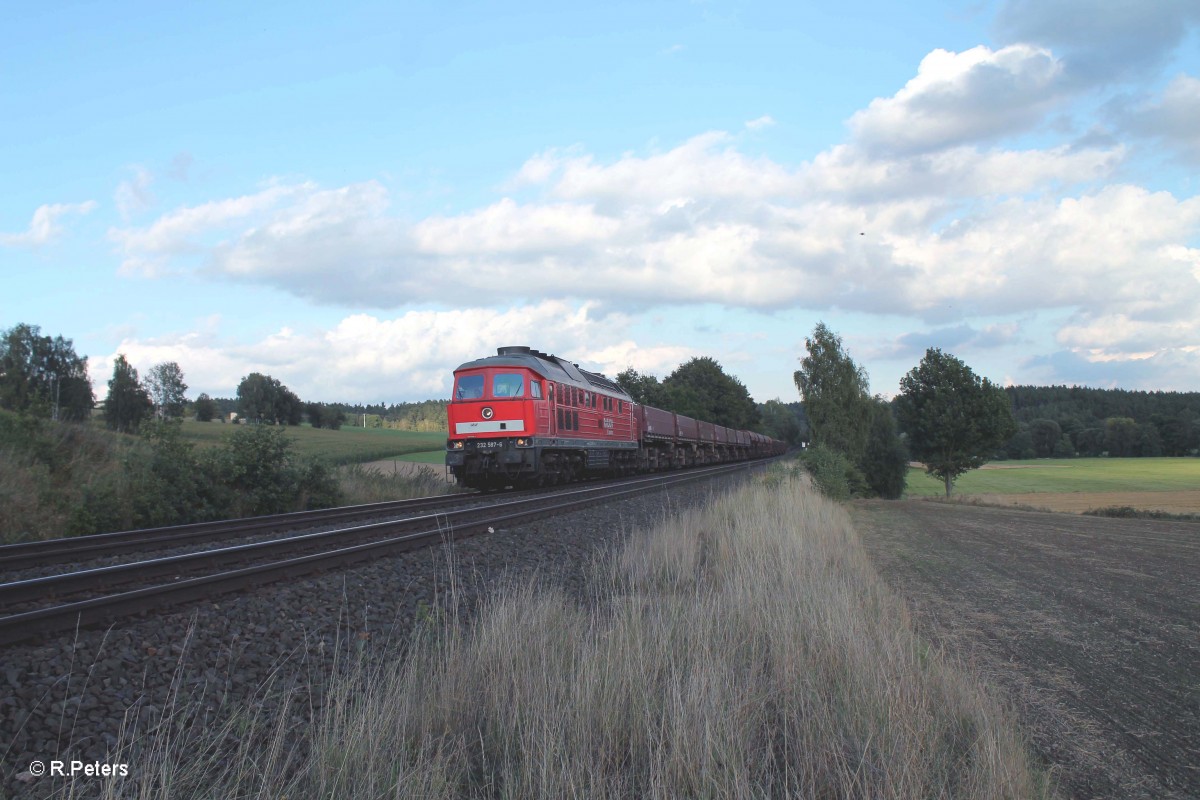 232 587-6 mit 51750 Frankenwald Umleiter Nürnberg - Leipzig Engelsdorf bei Naabdemenreuth. 29.08.14