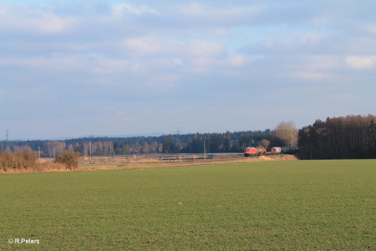 232 589 mit dem Frankenwald-Umleiter 51724 Nürnberg - Leipzig bei Oberteich. 18.02.16