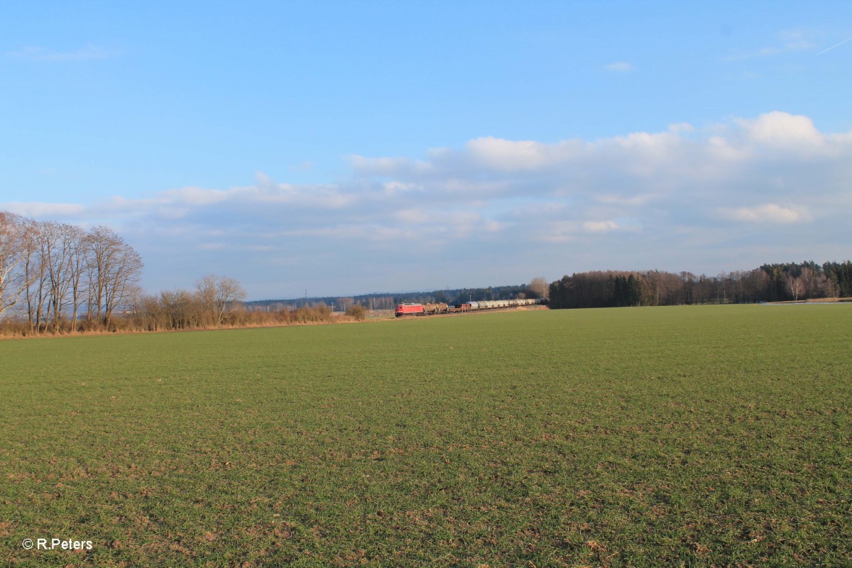 232 589 mit dem Frankenwald-Umleiter 51724 Nürnberg - Leipzig bei Oberteich. 18.02.16