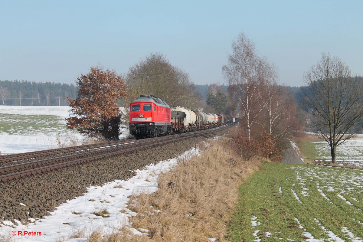 232 609-8 zieht den 45365 NNR - XTCH bei Naabdemenreuth. 17.02.15