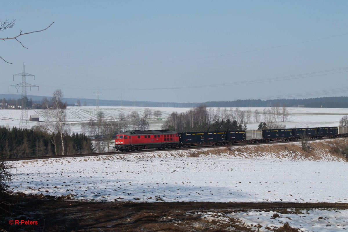 232 635-3 überquert mit dem 45398 XTCH - NNR Kokszug das Seußener Viadukt. 16.02.15