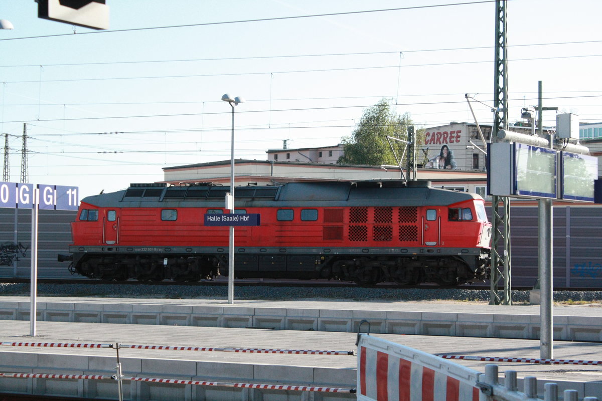 232 901 der WFL in der G�terumfahrung am Hauptbahnhof Halle/Saale am 31.7.20