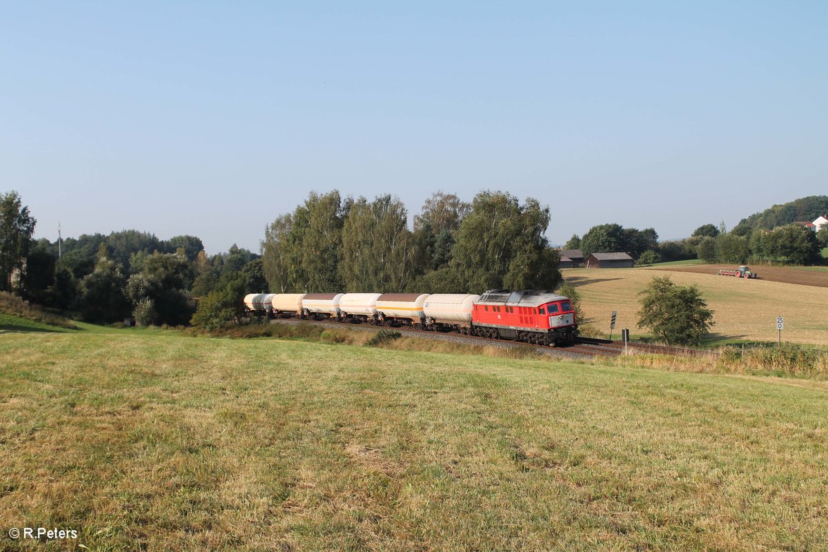 232 909-2 zieht den 45367 Nürnberg - Cheb nödlich von Reuth bei Erbendorf 14.09.16