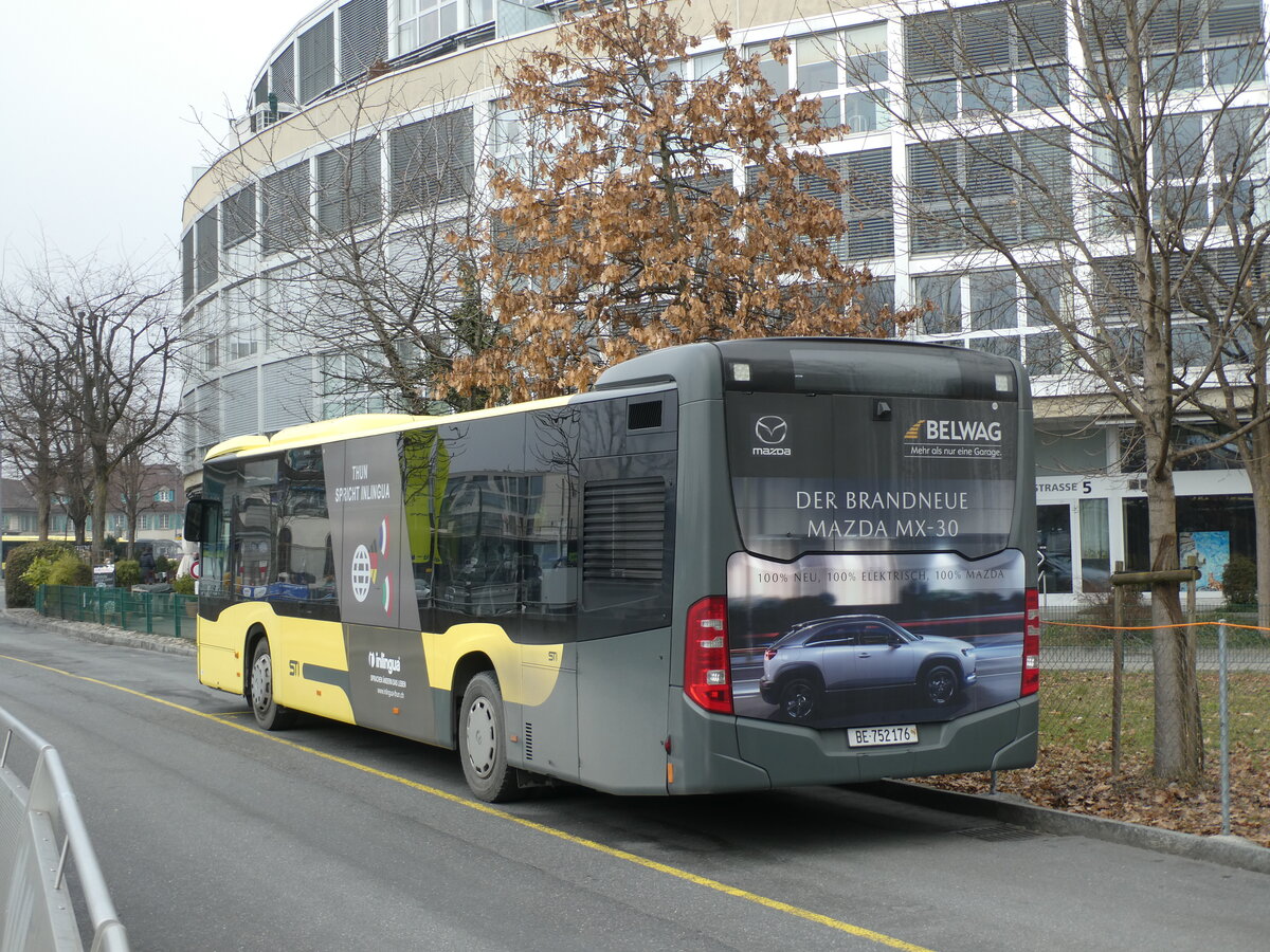 (232'028) - STI Thun - Nr. 176/BE 752'176 - Mercedes am 15. Januar 2022 bei der Schiffl�ndte Thun
