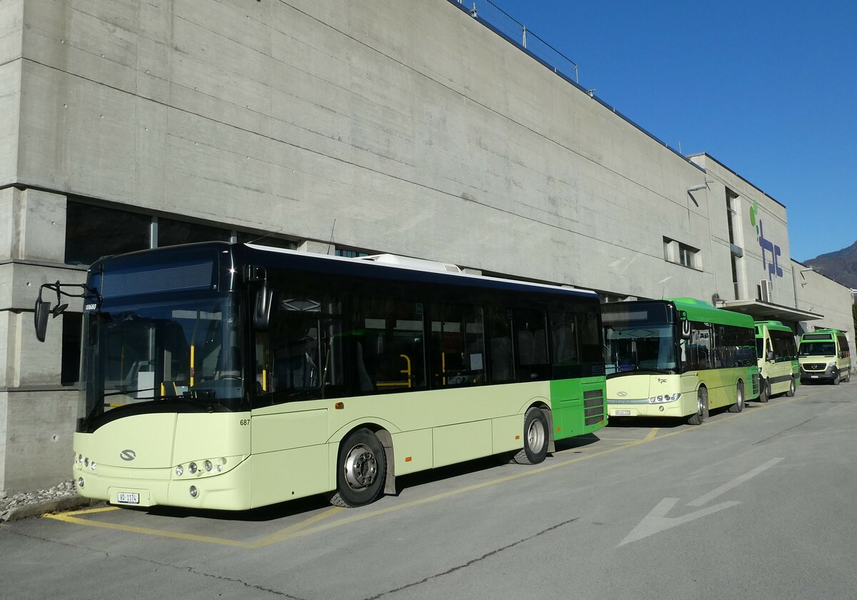 (232'347) - TPC Aigle - Nr. 687/VD 1174 - Solaris (ex Nr. CP20) am 23. Januar 2022 in Aigle, D�p�t