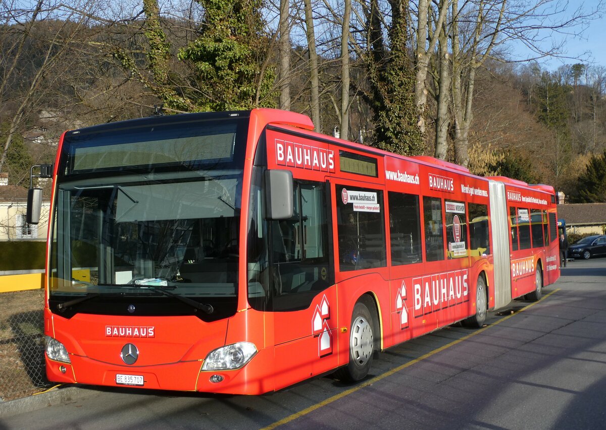 (232'983) - STI Thun - Nr. 707/BE 835'707 - Mercedes am 19. Februar 2022 bei der Schifflndte Thun