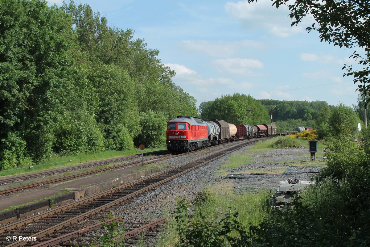 233 127-0 zieht mit dem 51723 NNR - LLE Frankenwald Umleiter durch Reuth bei Erbendorf. 26.05.16