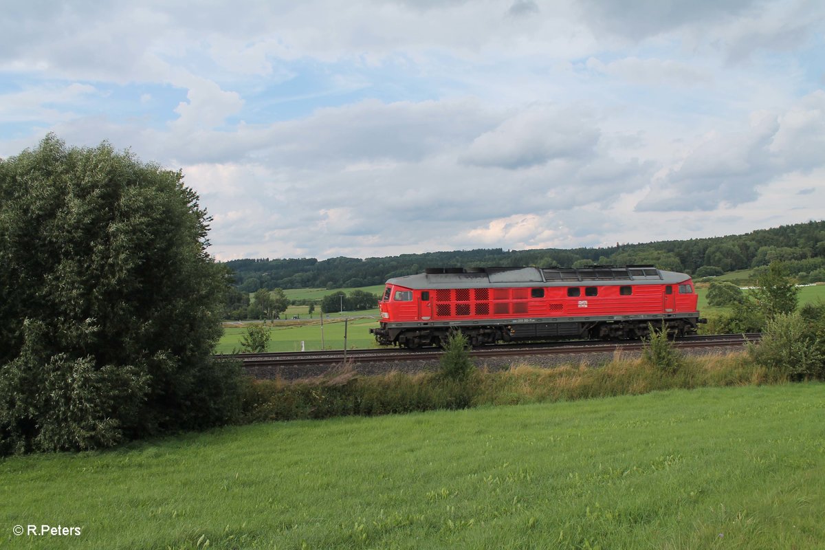 233 322-7 als Lz bei Lengenfeld. 29.07.16