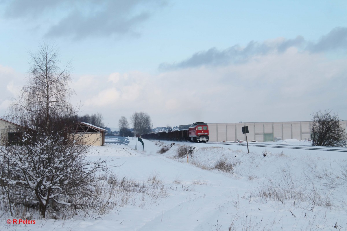 233 373-0 mit dem GM 49350 Cheb - Nürnberg - Kornwestheim kurz vor Waldershof. 03.02.15