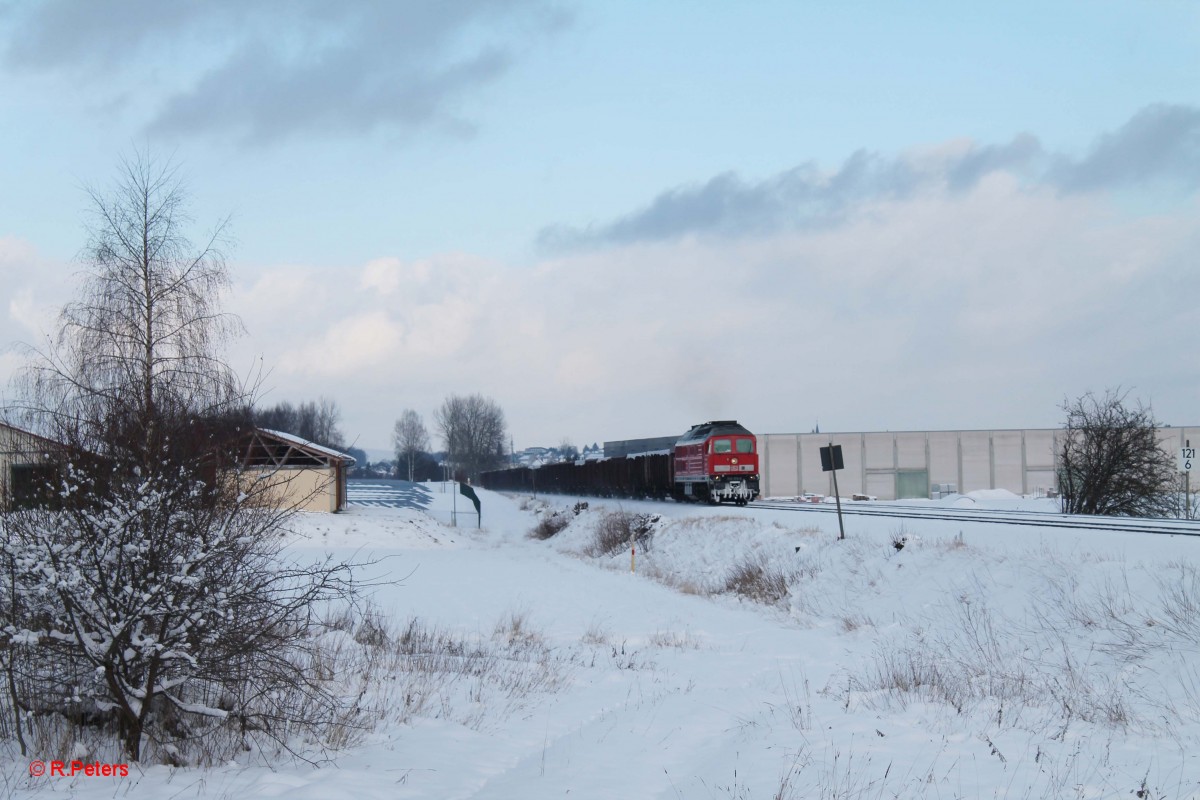 233 373-0 mit dem GM 49350 Cheb - Nürnberg - Kornwestheim kurz vor Waldershof. 03.02.15