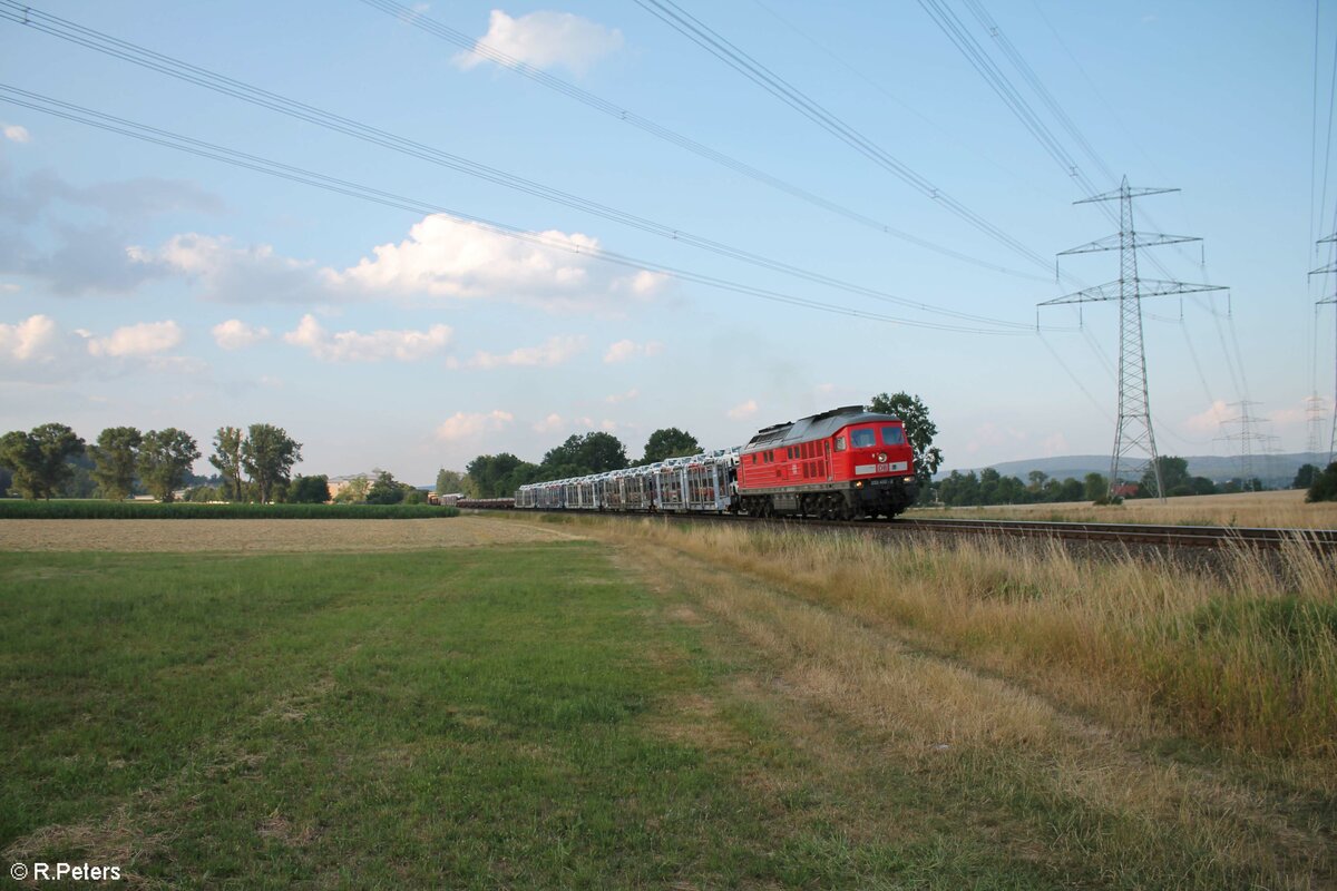 233 452-2 mit dem EZ 45366 Cheb - Nürnberg bei Etzenricht. 21.07.22