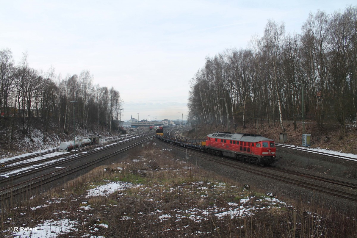 233 636-0 durchfährt Marktredwitz mit den EZ 51721 Nürnberg - Leipzig Engelsdorf Frankenwald Umleiter. 05.03.16