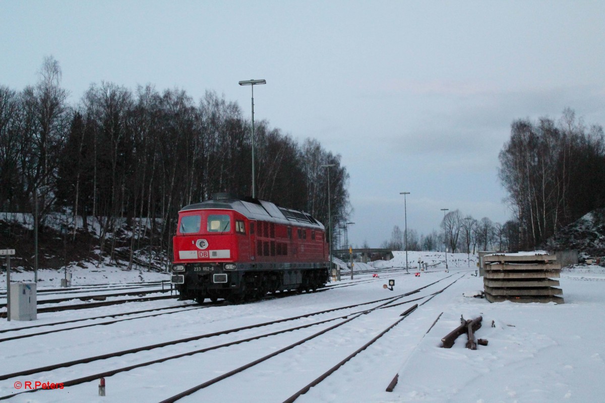 233 662-6 abgestellt in Marktredwitz. 08.02.15