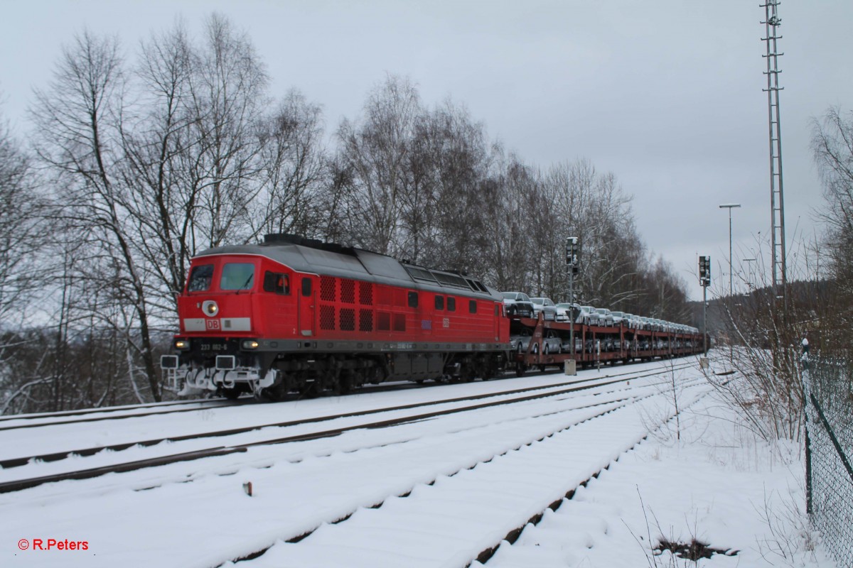 233 662-6 steht in Arzberg mit dem 45368 Cheb - Nürnberg in der Überholung. 31.01.15