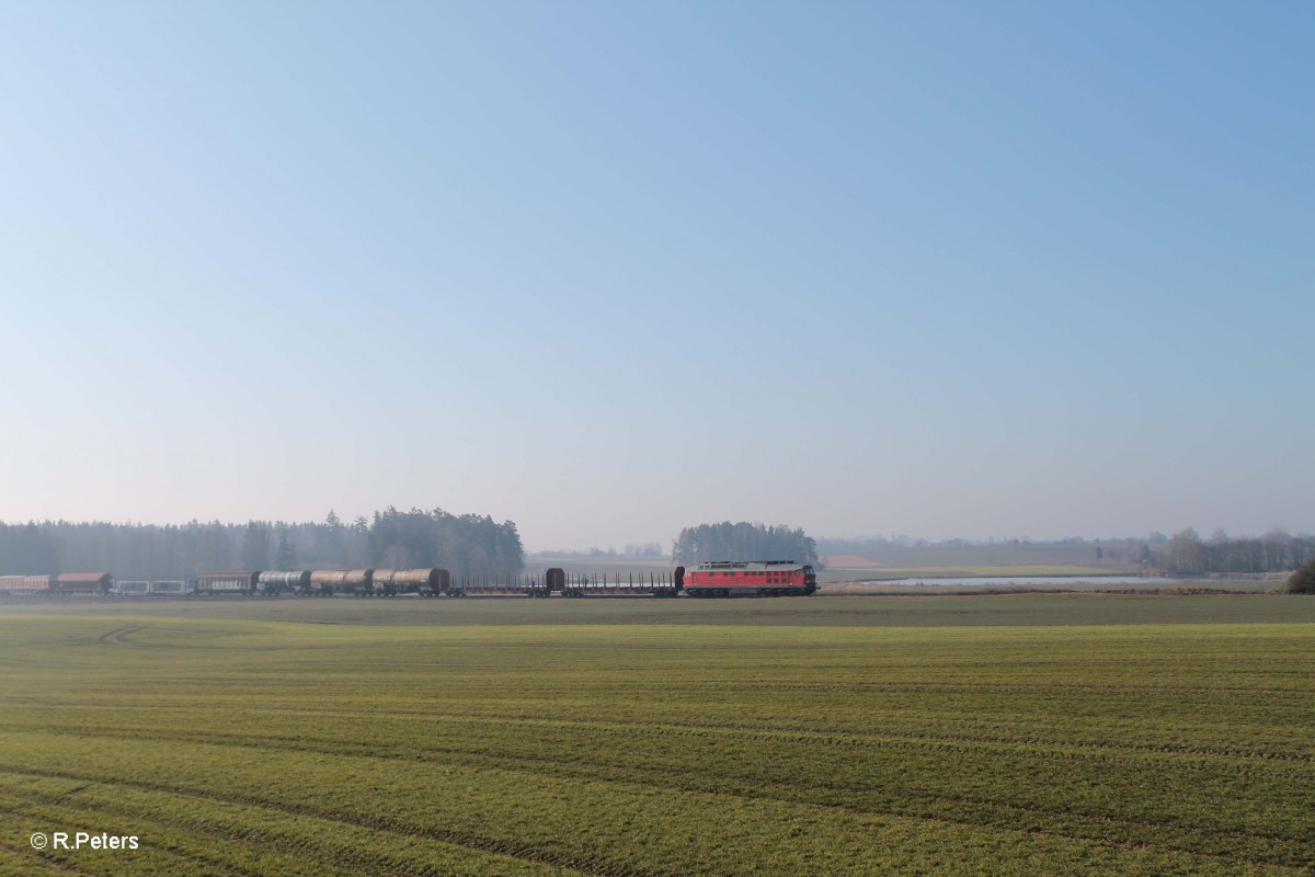 233 698 zieht bei Oberteich den EZ51721 NNR - Leipzig Engeldsdorf. 18.03.16