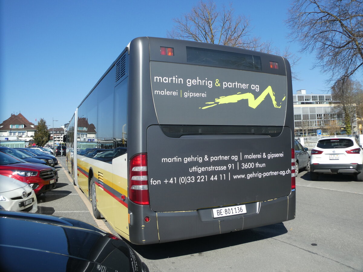 (233'353) - STI Thun - Nr. 136/BE 801'136 - Mercedes am 3. M�rz 2022 in Thun, CarTerminal