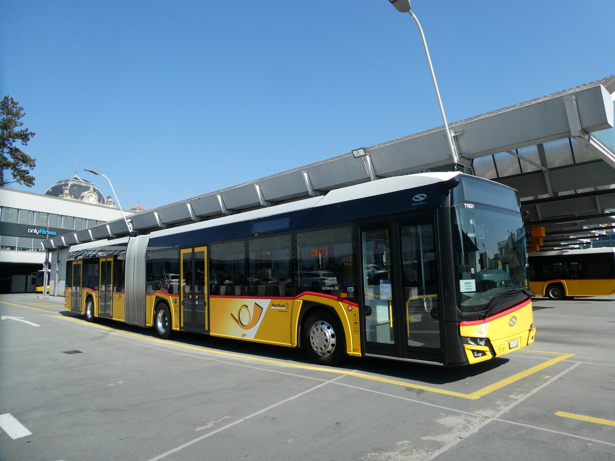(233'587) - PostAuto Bern - Nr. 11'631/BE 407'862 - Solaris am 9. M�rz 2022 in Bern, Postautostation