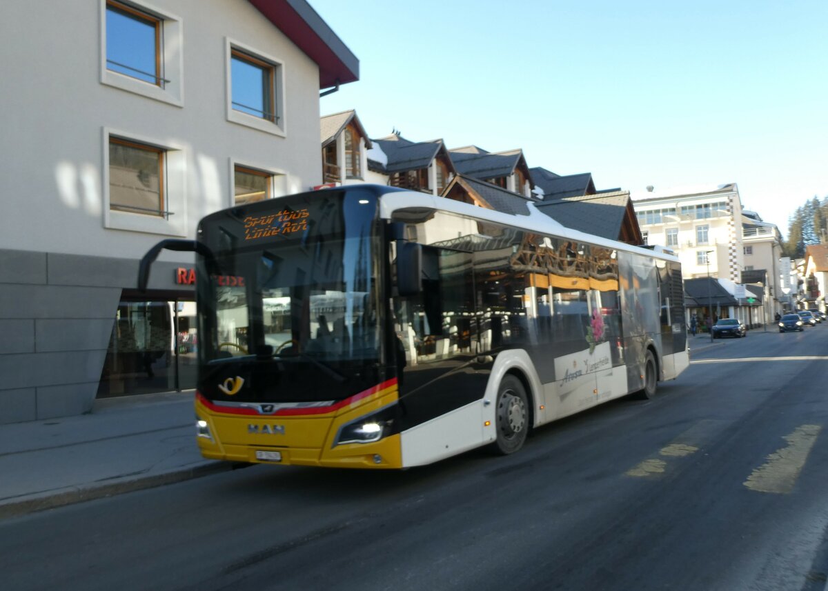 (233'622) - Bossi&Hemmi, Tiefencastel - GR 59'439 - MAN am 9. Mrz 2022 in Lenzerheide, Post 