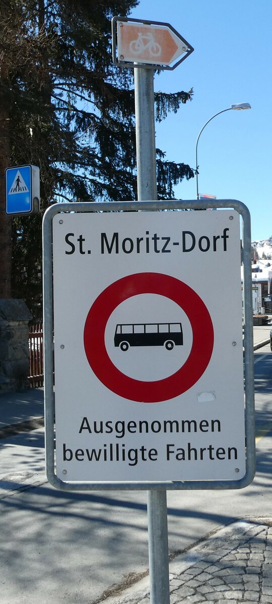 (233'650) - Ausgenommen bewilligte Fahrten am 10. M�rz 2022 in Celerina, Cresta Palace