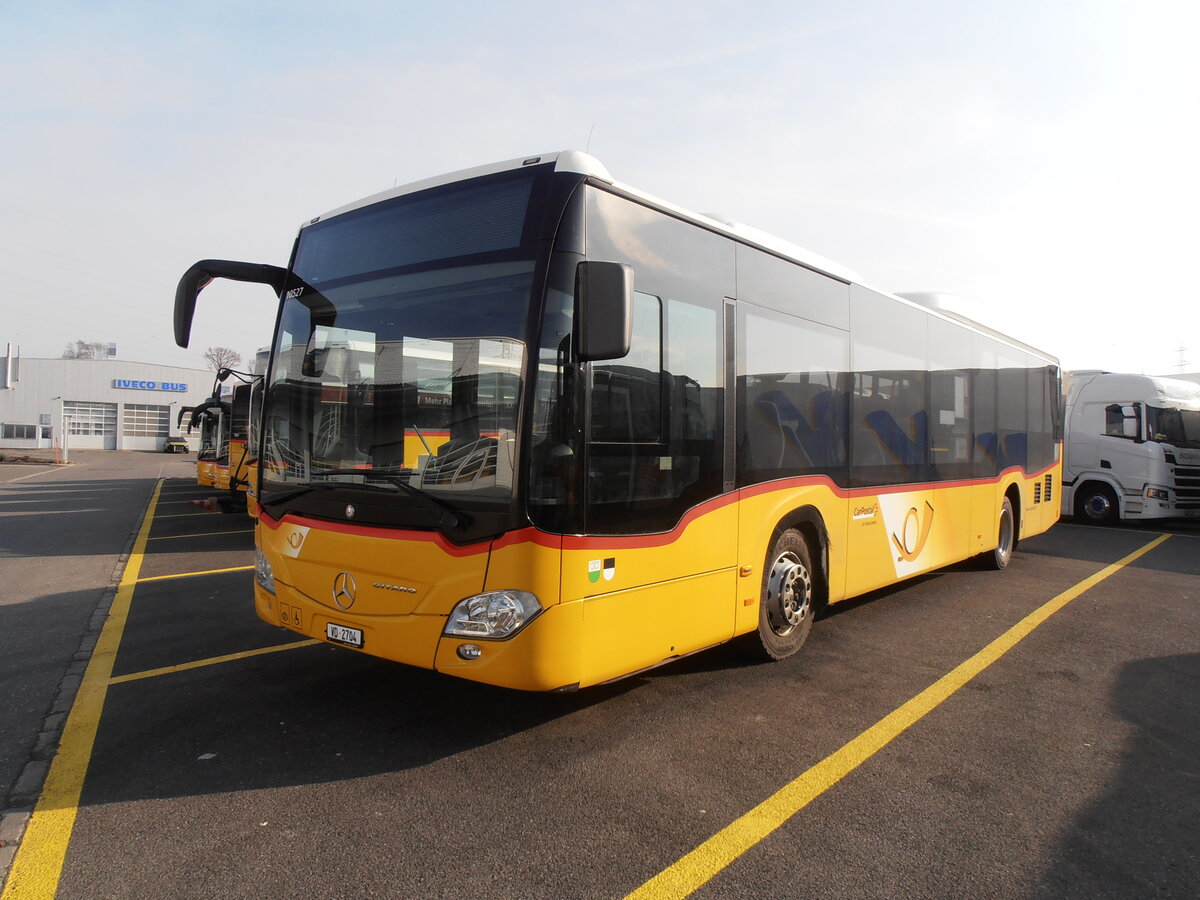 (233'857) - CarPostal Ouest - VD 2704 - Mercedes (ex TPB, S�deilles) am 12. M�rz 2022 in Kerzers, Interbus