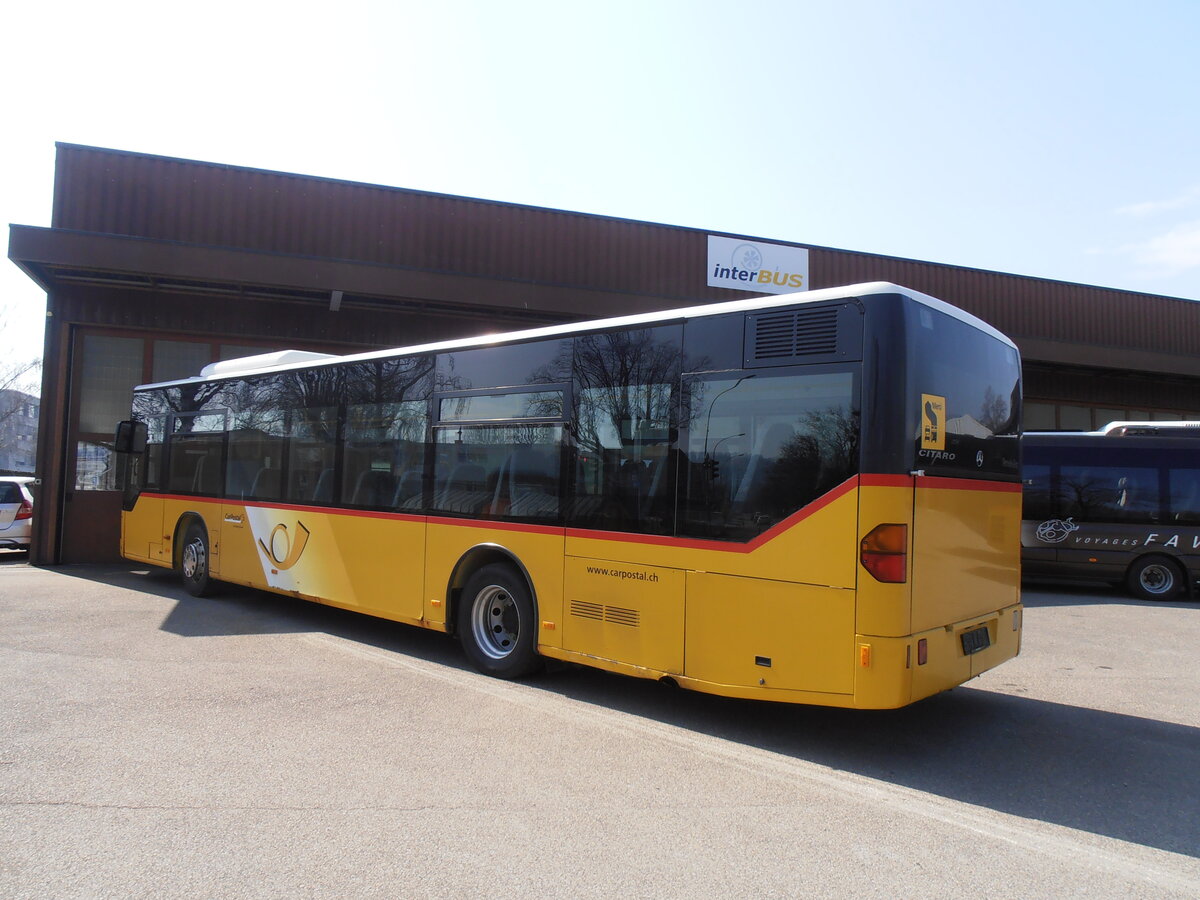 (234'033) - CarPostal Ouest - (VD 570'803) - Mercedes (ex SAPJV, L'Isle Nr. 51) am 20. M�rz 2022 in Yverdon, Garage