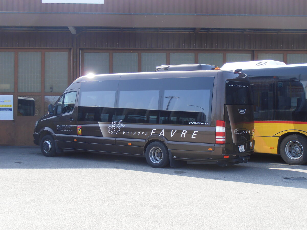 (234'034) - Favre, Rochefort - NE 8437 - Mercedes/VDL am 20. Mrz 2022 in Yverdon, Postgarage