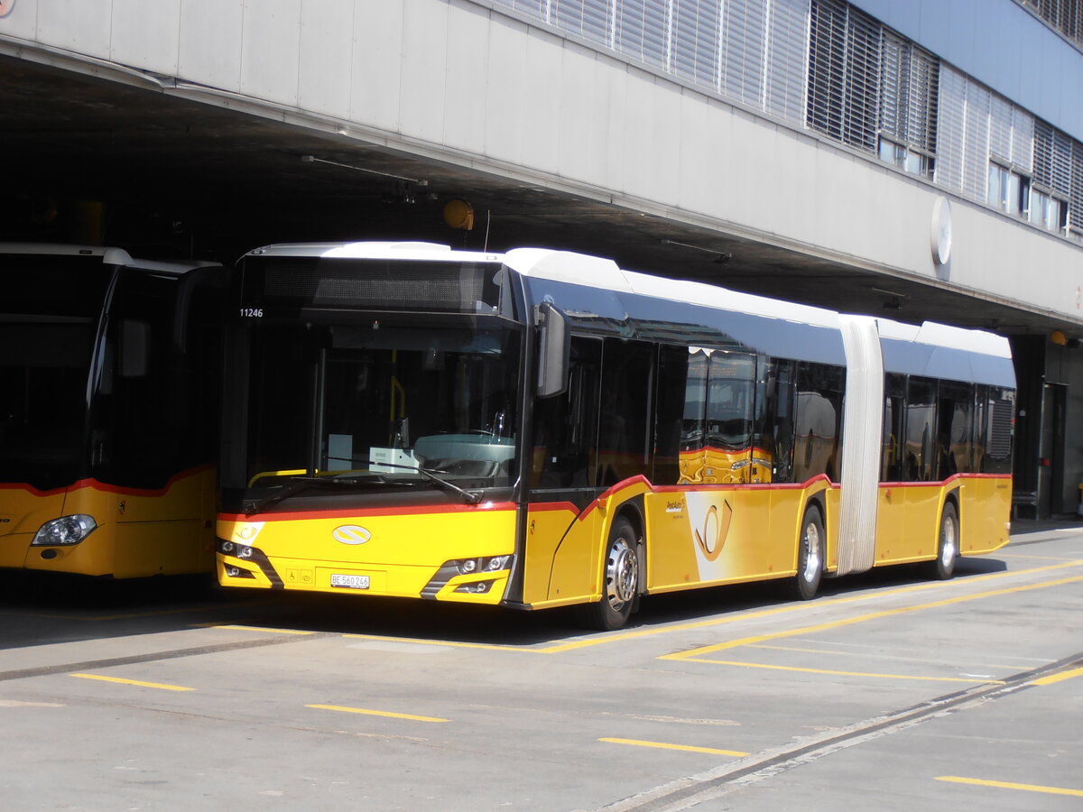 (234'119) - PostAuto Bern - Nr. 11'246/BE 560'246 - Solaris am 28. M�rz 2022 in Bern, Postautostation