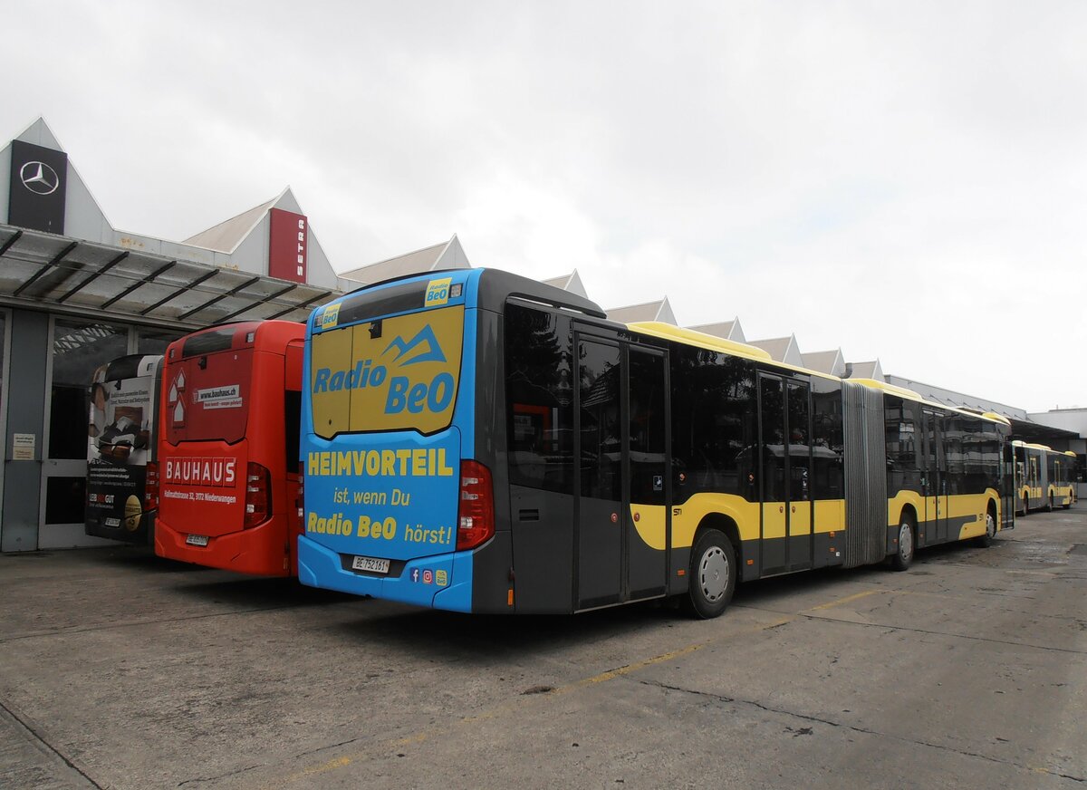 (234'168) - STI Thun - Nr. 161/BE 752'161 - Mercedes am 3. April 2022 in Thun, Garage