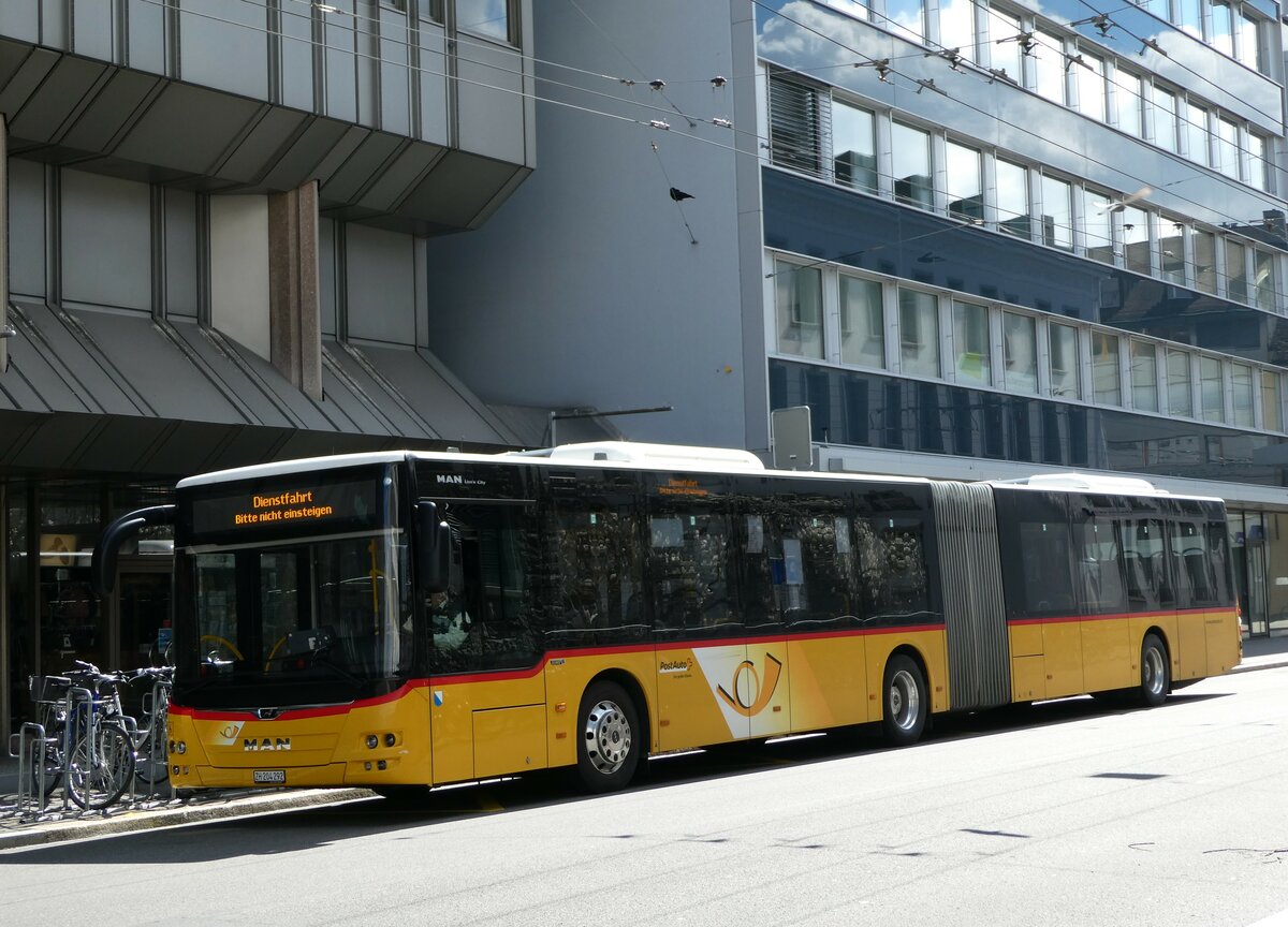 (234'332) - PostAuto Z�rich - Nr. 387/ZH 204'292 - MAN am 10. April 2022 beim Hauptbahnhof Winterthur