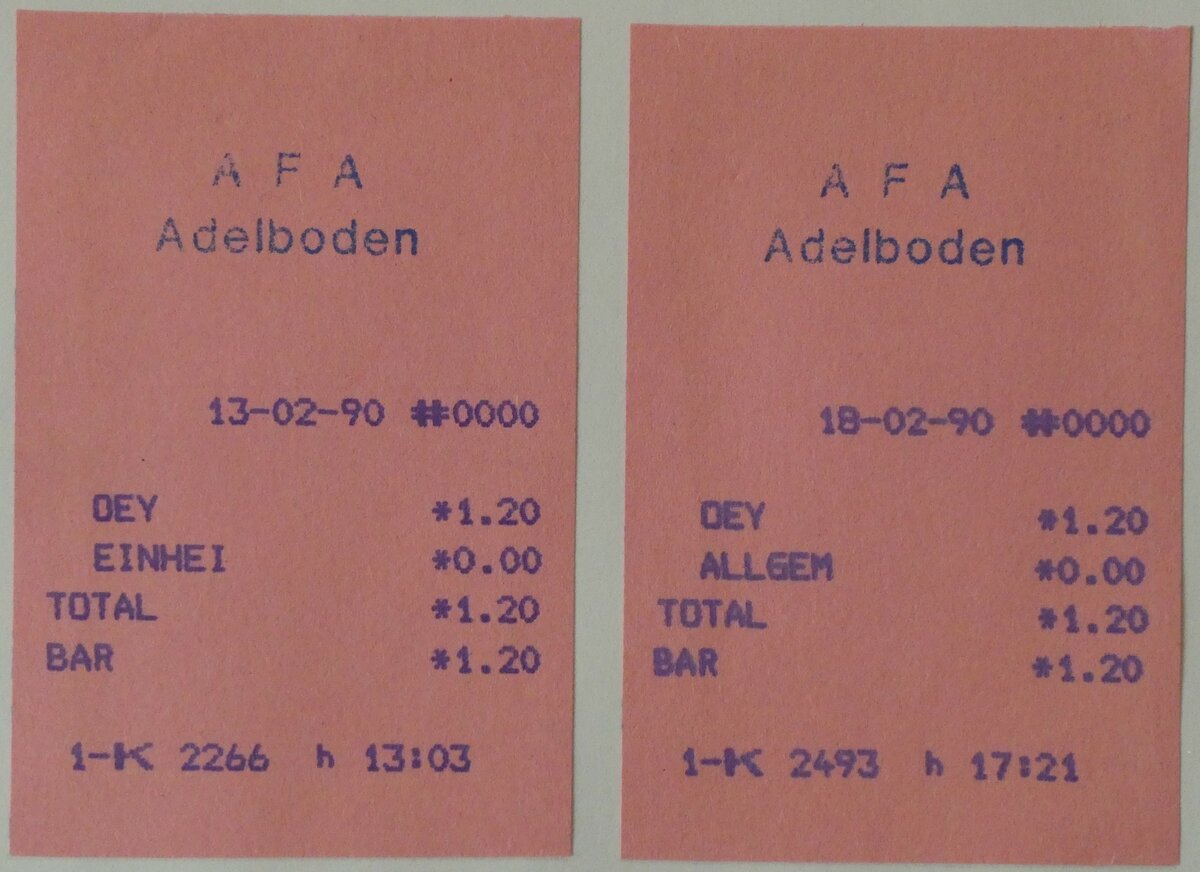 (235'546) - AFA-Einzelbillette am 9. Mai 2022 in Thun