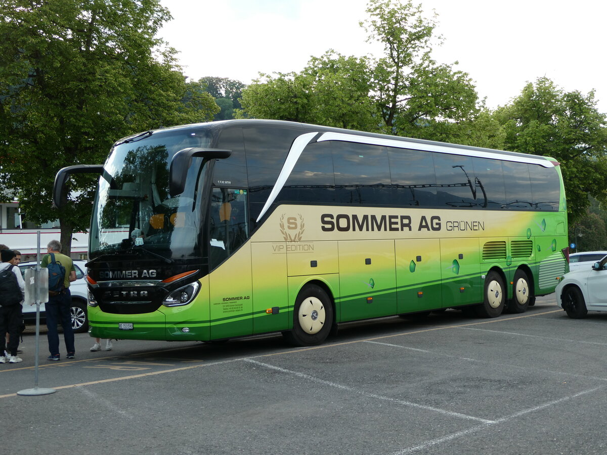 (235'747) - Sommer, Grnen - BE 153'590 - Setra am 19. Mai 2022 in Thun, CarTerminal