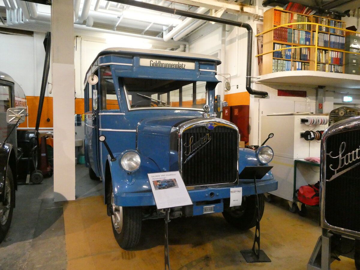 (235'858) - Oldtimer Club Saurer, Arbon - Nr. 45 - Saurer/Tscher (ex VBZ Zrich Nr. 45; ex Firma in Spreitenbach; ex VBZ Zrich Nr. 245; ex VBZ Zrich Nr. 45) am 21. Mai 2022 in Arbon, Saurermuseum