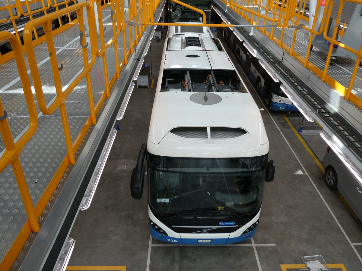 (236'462) - VBZ Z�rich - Nr. 629/ZH 724'629 - Volvo am 28. Mai 2022 in Z�rich, Garage Hardau