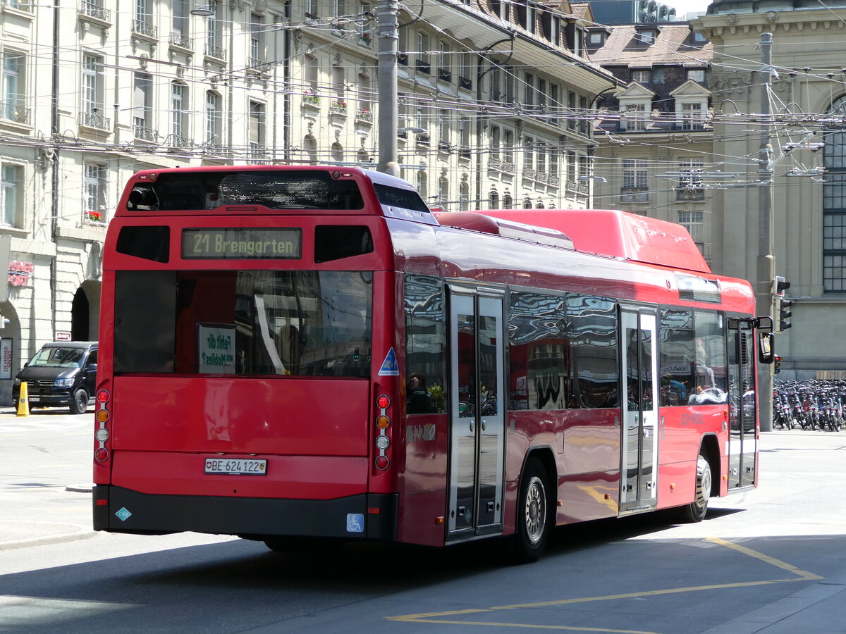 (236'518) - Bernmobil, Bern - Nr. 122/BE 624'122 - Volvo am 29. Mai 2022 beim Bahnhof Bern