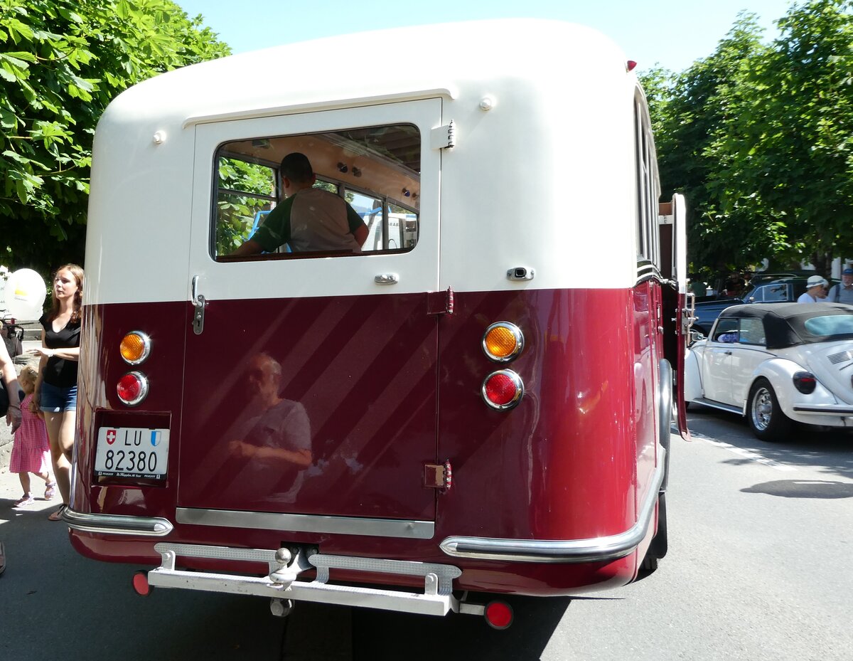 (236'575) - Bechter, Kriens - LU 82'380 - Saurer/Krapf (ex M�nch, D-Marienberg; ex Spirig, Widnau; ex RhV Altst�tten Nr. 33; ex Th�r, Eichberg) am 4. Juni 2022 in Sarnen, OiO