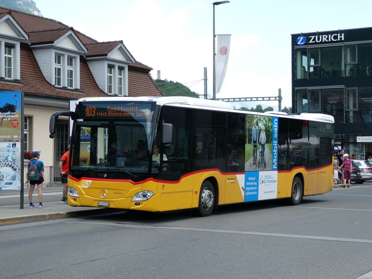 (236'725) - PostAuto Bern - BE 610'542 - Mercedes am 4. Juni 2022 beim Bahnhof Interlaken Ost