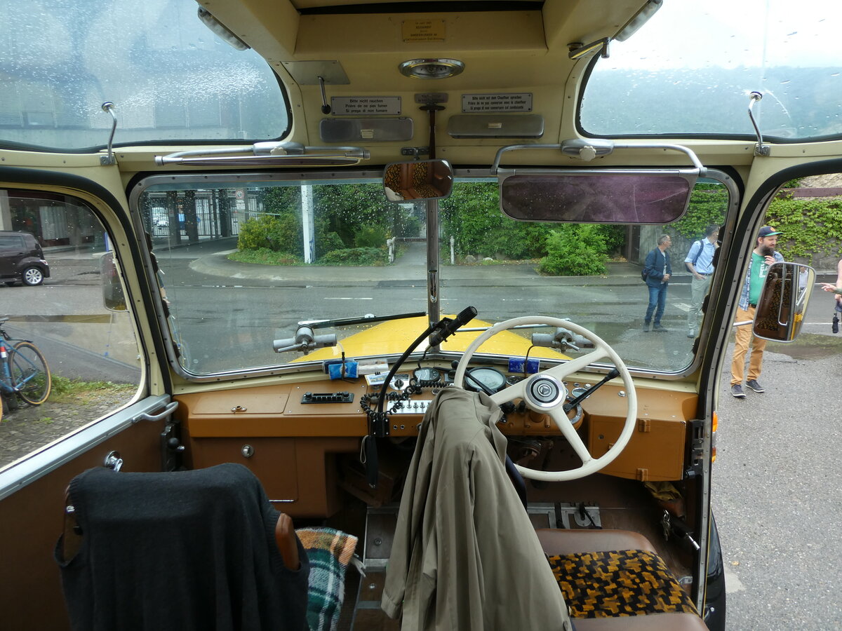 (236'802) - Mosimann, Aesch - ZH 26'245 - Saurer/T�scher (ex diverse Besitzer; ex Fravi, Andeer) am 5. Juni 2022 in Brugg, Bahnpark (Innenaufnahme)