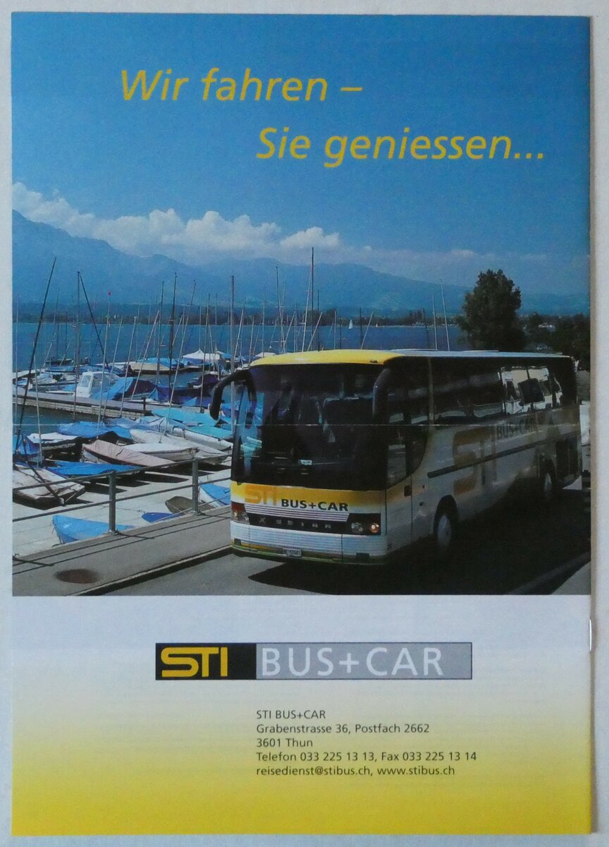 (237'909) - STI-Reiseprogramm 2006 am 9. Juli 2022 in Thun (Rckseite)