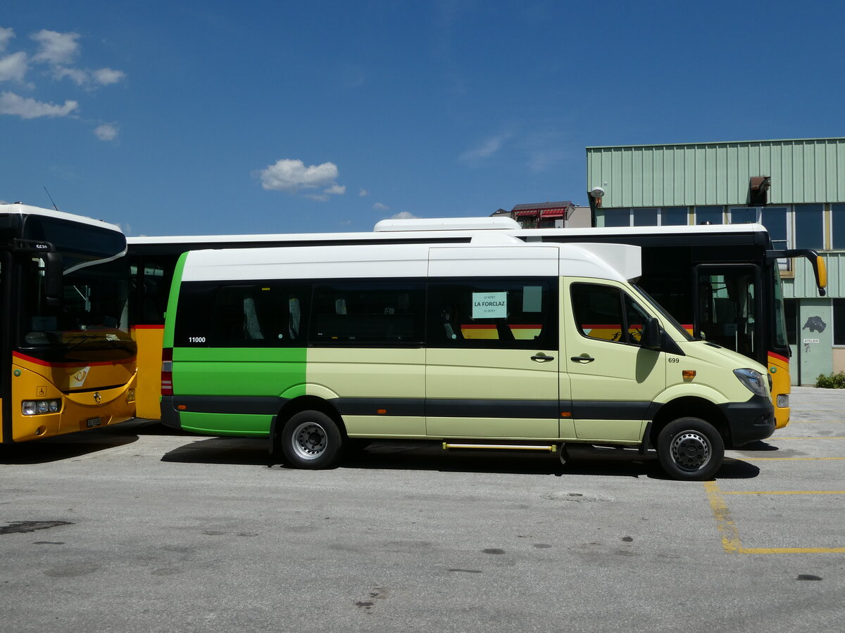 (238'161) - TPC Aigle - Nr. 699/VD 329'248 - Mercedes (ex Nr. CP30) am 16. Juli 2022 in Sion, Interbus