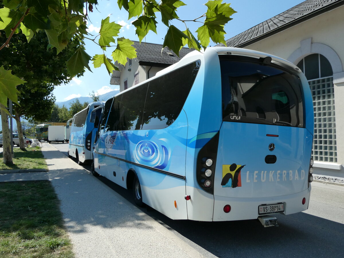 (238'179) - LLB Susten - Nr. 14/VS 38'014 - Mercedes/UNVI am 16. Juli 2022 in Leuk, Garage