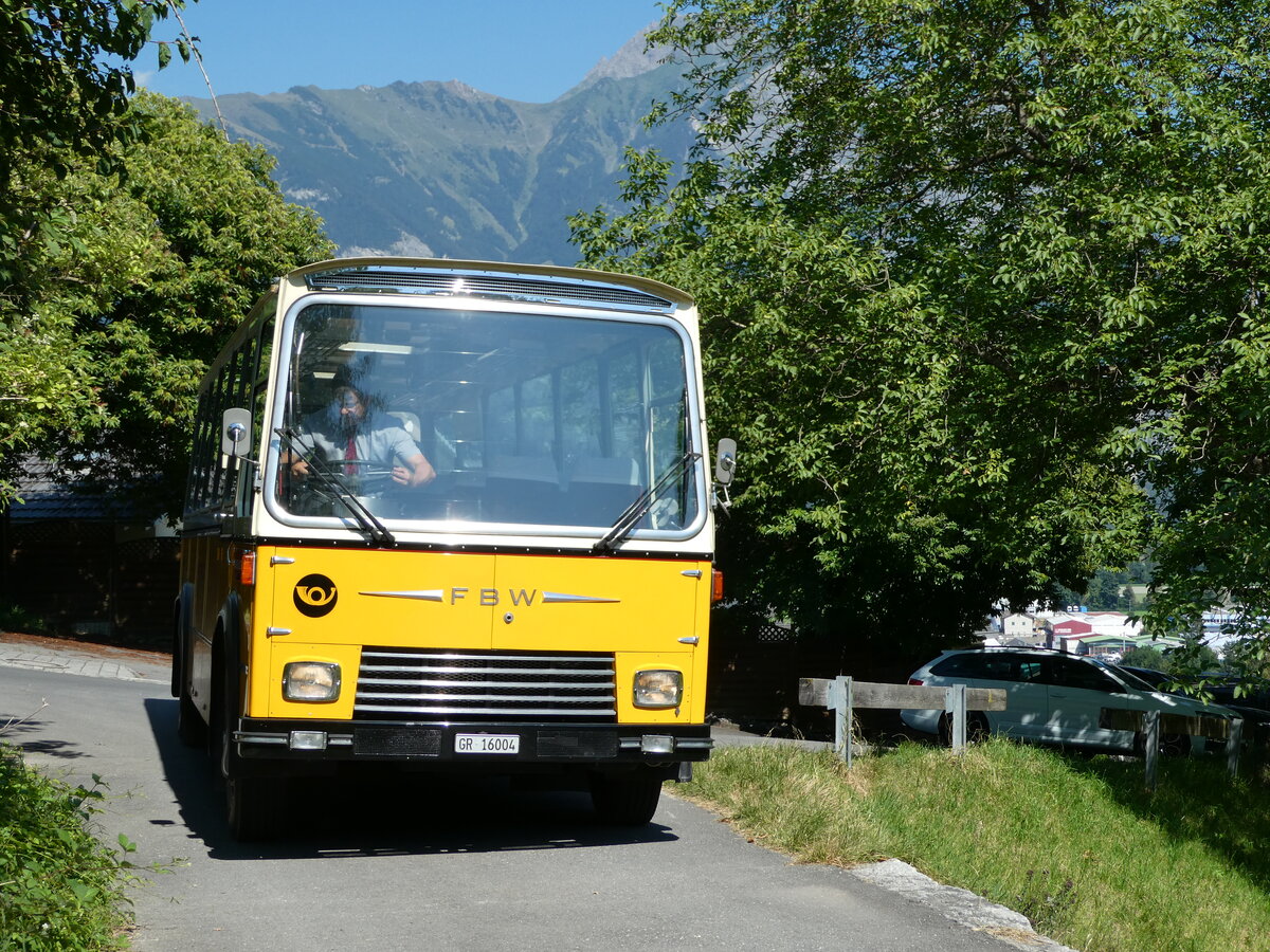 (238'263) - Wittwer, Chur - GR 16'004 - FBW/Gangloff (ex Eggenberger, M�riken; ex AVG Grindelwald Nr. 11; ex P 24'170) am 17. Juli 2022 in Sargans, Schloss