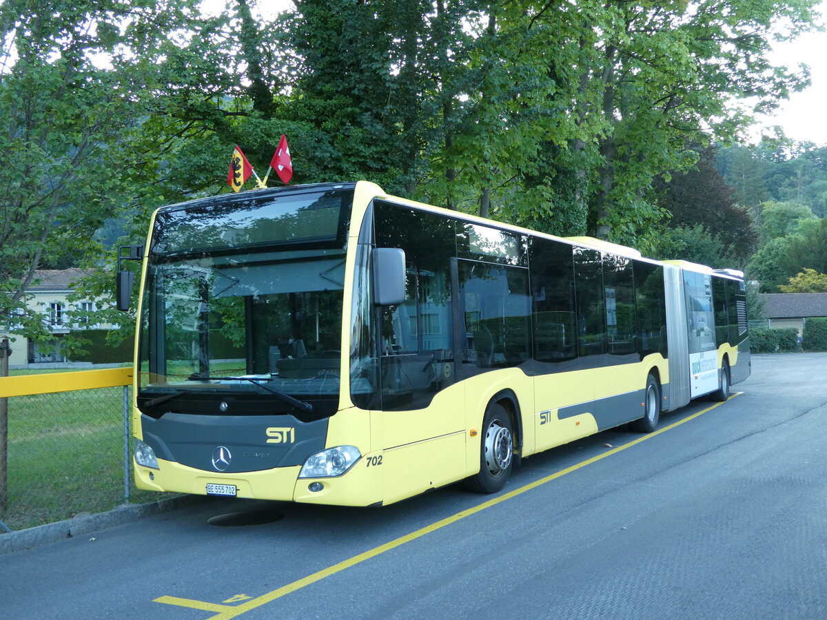 (238'639) - STI Thun - Nr. 702/BE 555'702 - Mercedes am 31. Juli 2022 bei der Schiffl�ndte Thun
