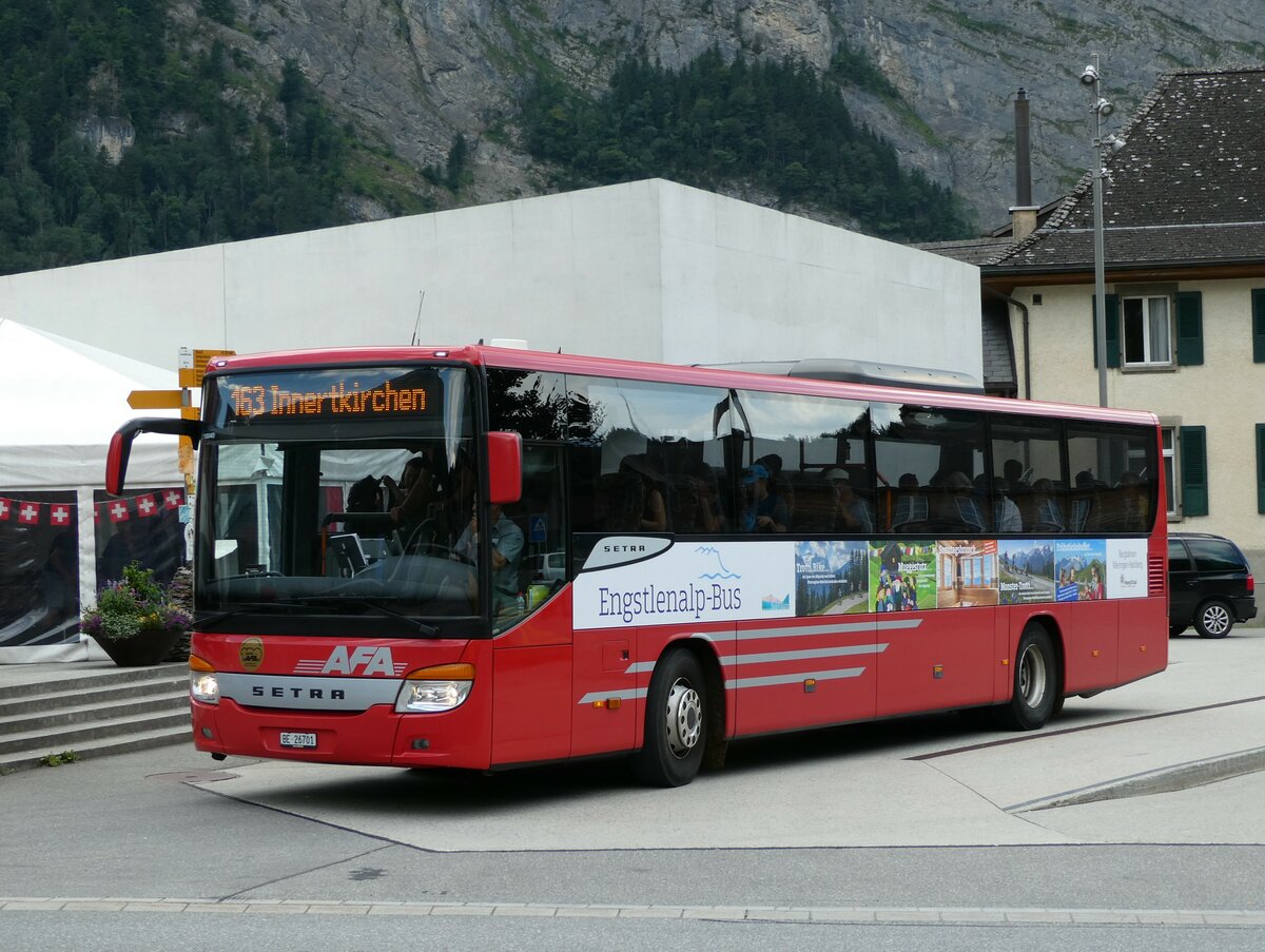 (238'797) - AFA Adelboden - Nr. 24/BE 26'701 - Setra am 1. August 2022 in Innertkirchen, Grimseltor (Einsatz: PostAuto f�r Engstlenalp-Bus)
