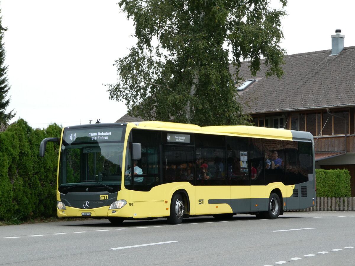(239'051) - STI Thun - Nr. 192/BE 804'192 - Mercedes am 14. August 2022 in Schwarzenegg, Ried K�serei