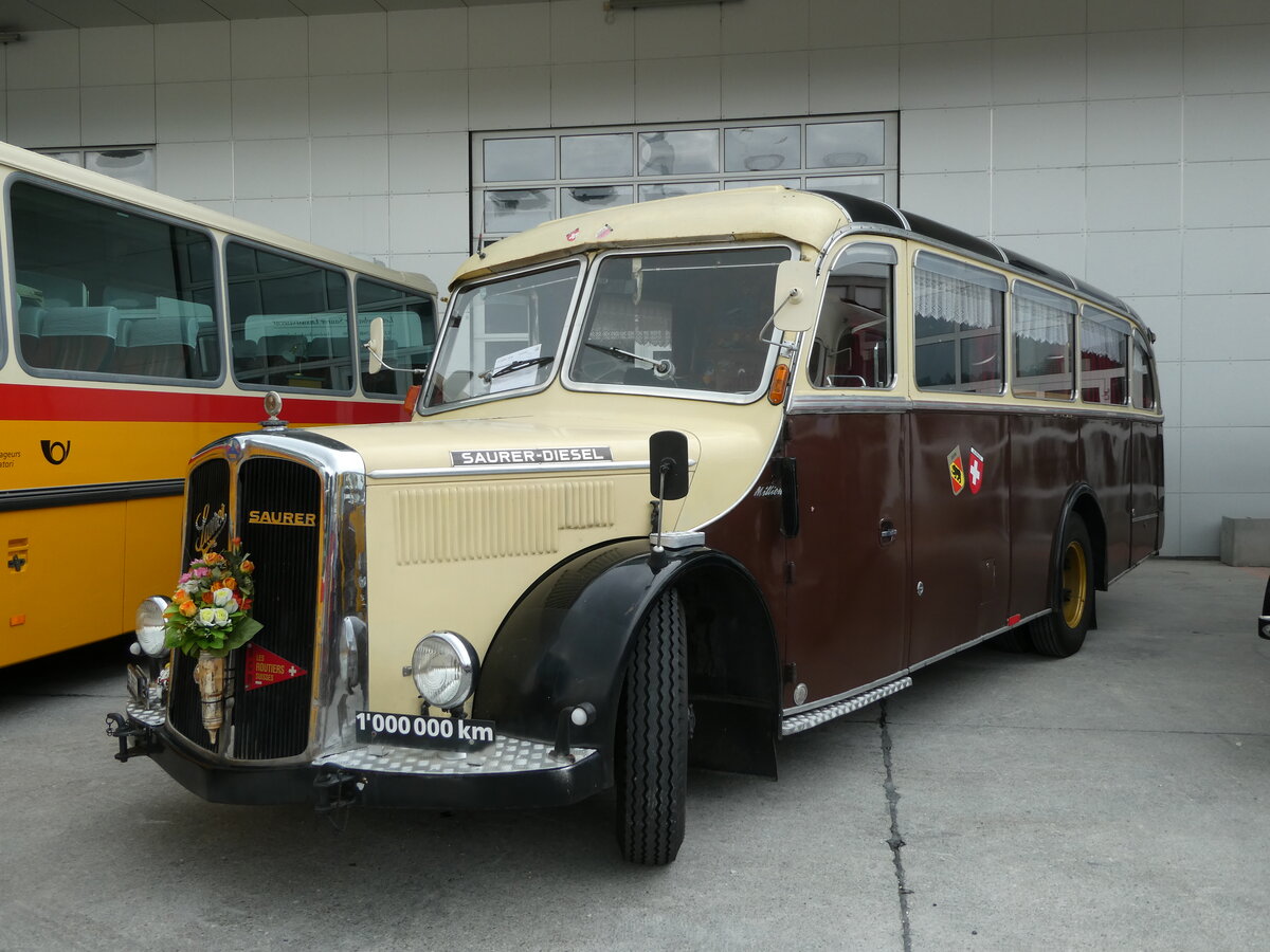 (239'571) - Eberhard, Messen - SO 26'831 - Saurer/Lauber (ex Faigaux, Mallerey; ex Sch�pbach, Murten; ex Marti, Kallnach) am 27. August 2022 in Oberkirch CAMPUS Sursee 