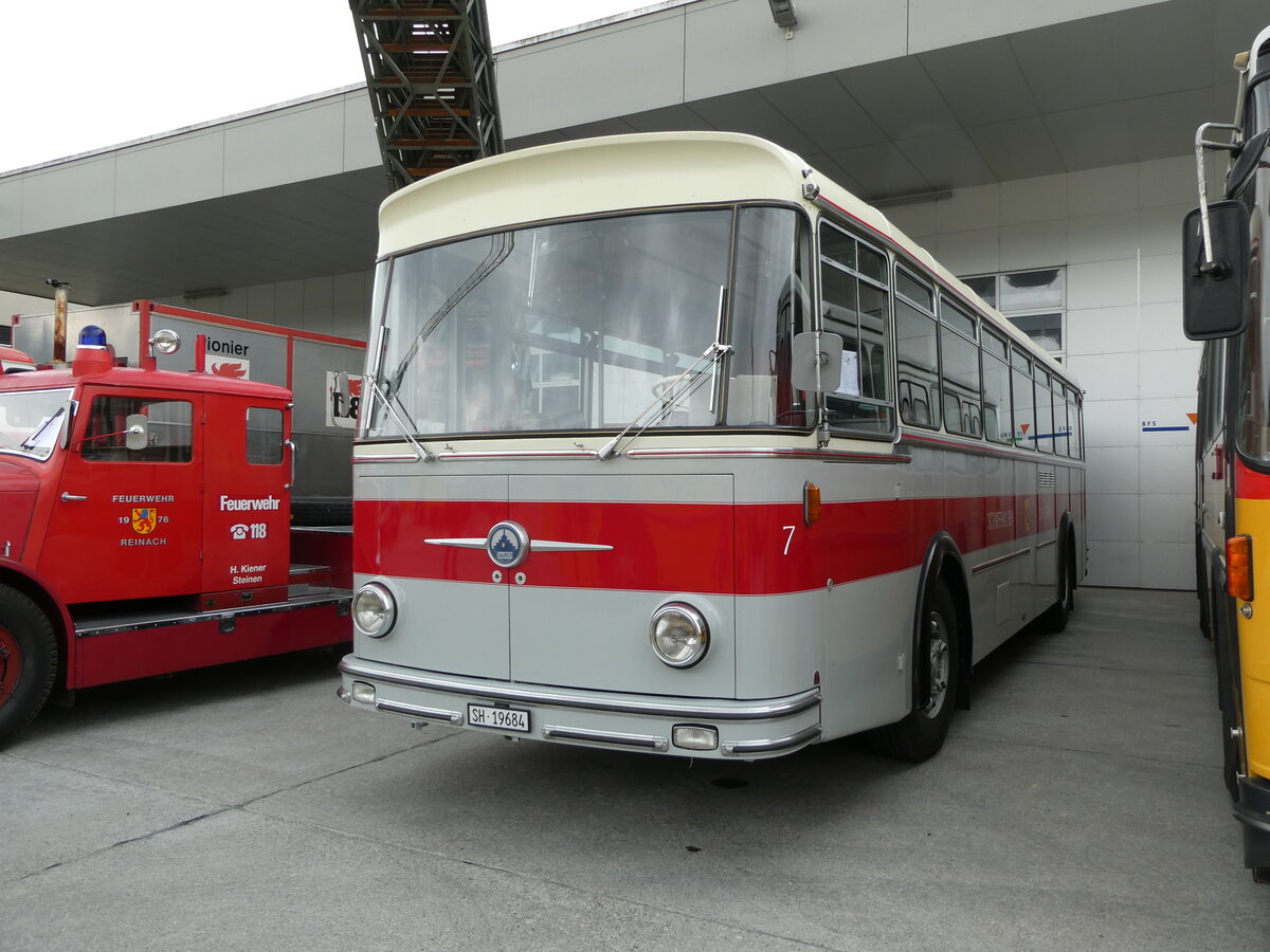 (239'580) - Borer, Neuhausen - Nr. 7/SH 19'684 - Saurer/Tscher (ex Heiniger, Btzberg; ex ASS Schleitheim Nr. 22; ex ASS Schleitheim Nr. 7) am 27. August 2022 in Oberkirch, CAMPUS Sursee