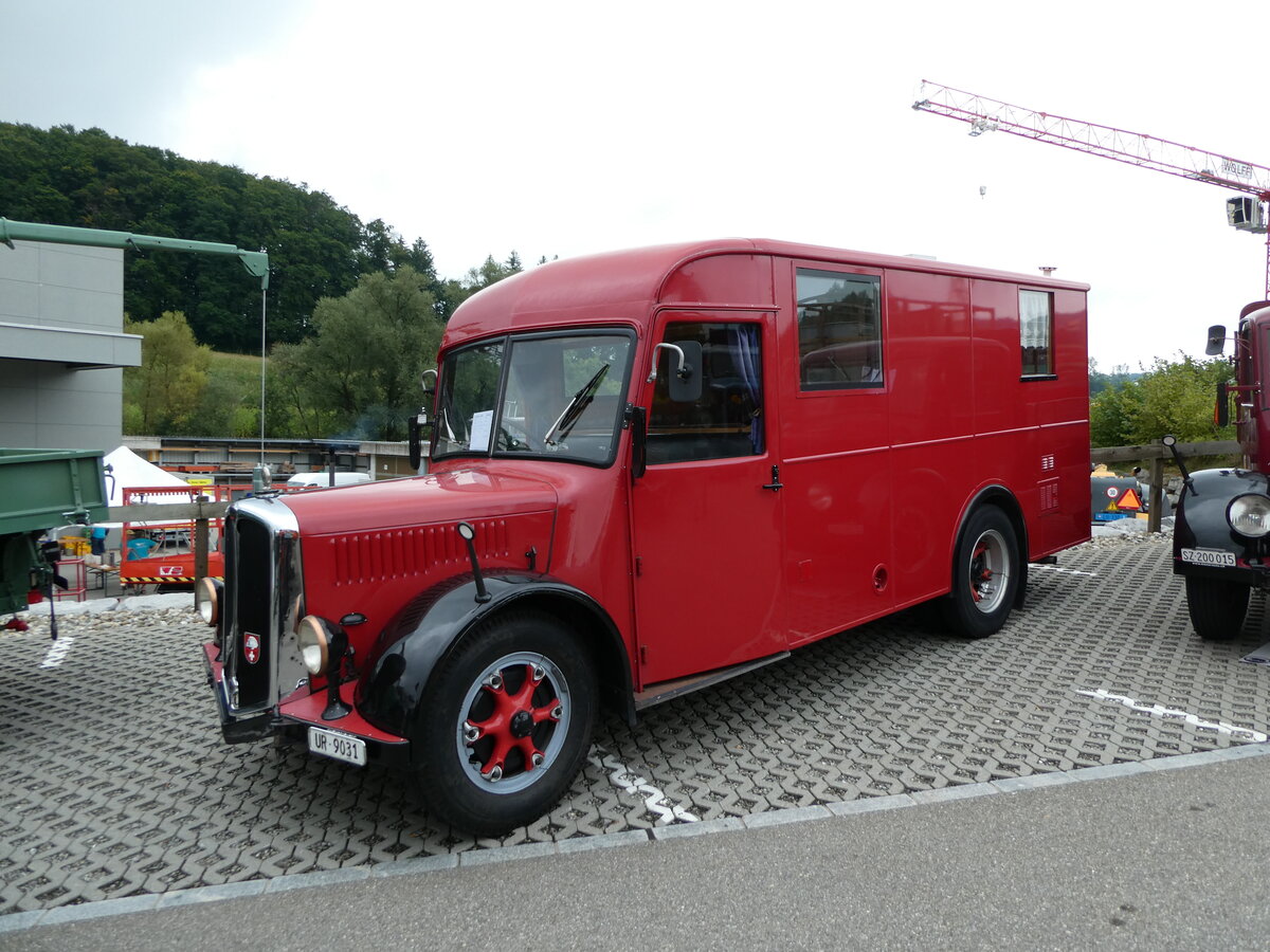 (239'642) - Schuler, Amsteg - UR 9031 - Berna/Hess (ex Hfliger, Luzern; ex M+3143) am 27. August 2022 in Oberkirch, CAMPUS Sursee