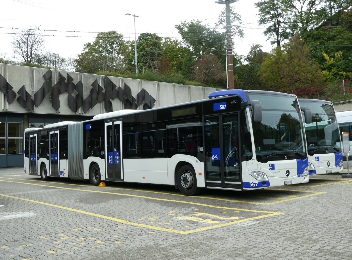 (240'424) - TL Lausanne - Nr. 567/VD 605'580 - Mercedes am 1. Oktober 2022 in Lausanne, D�p�t Borde